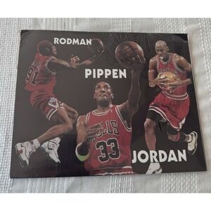 Vintage Chicago bulls‎ carnival picture from the 90s Jordan pippen Rodman